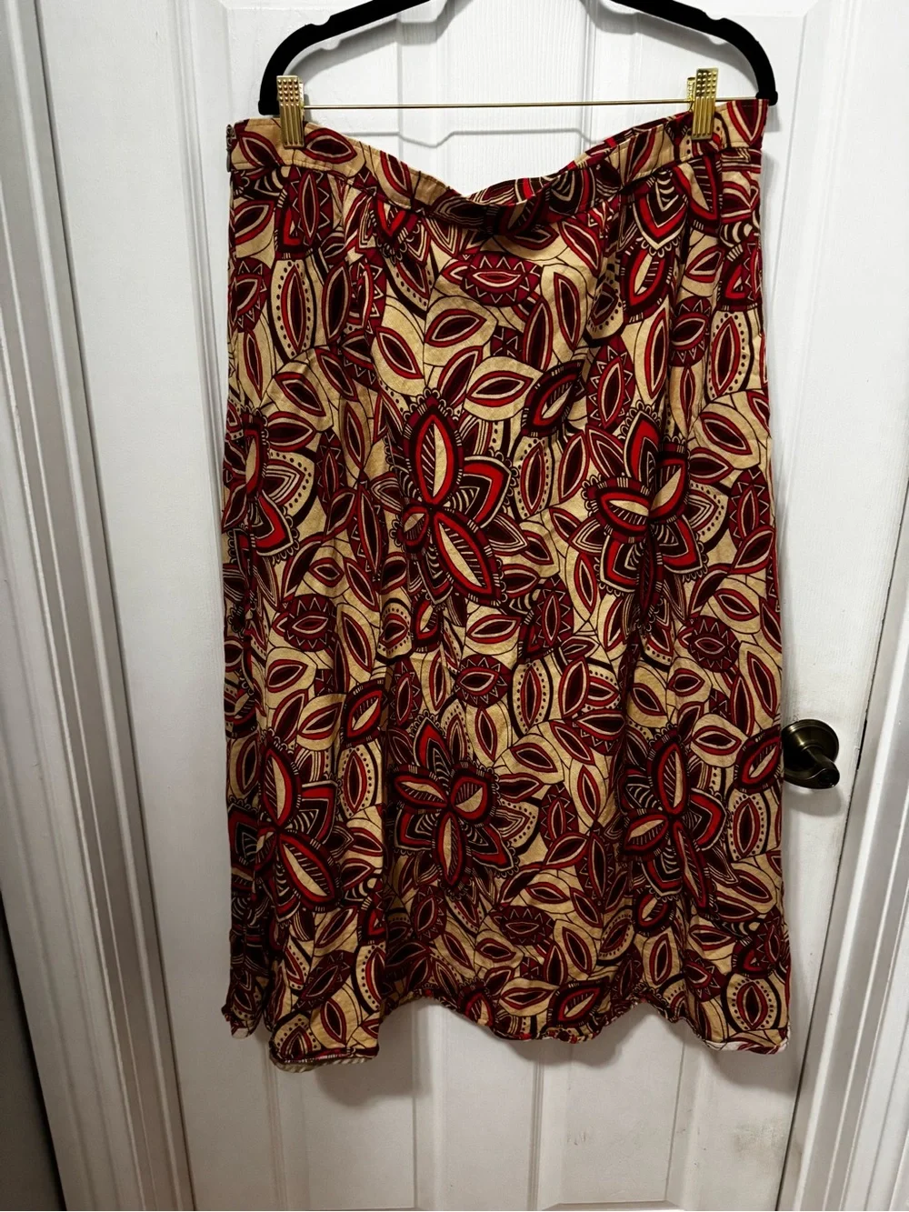 Floral Print A-Line Skirt - Women